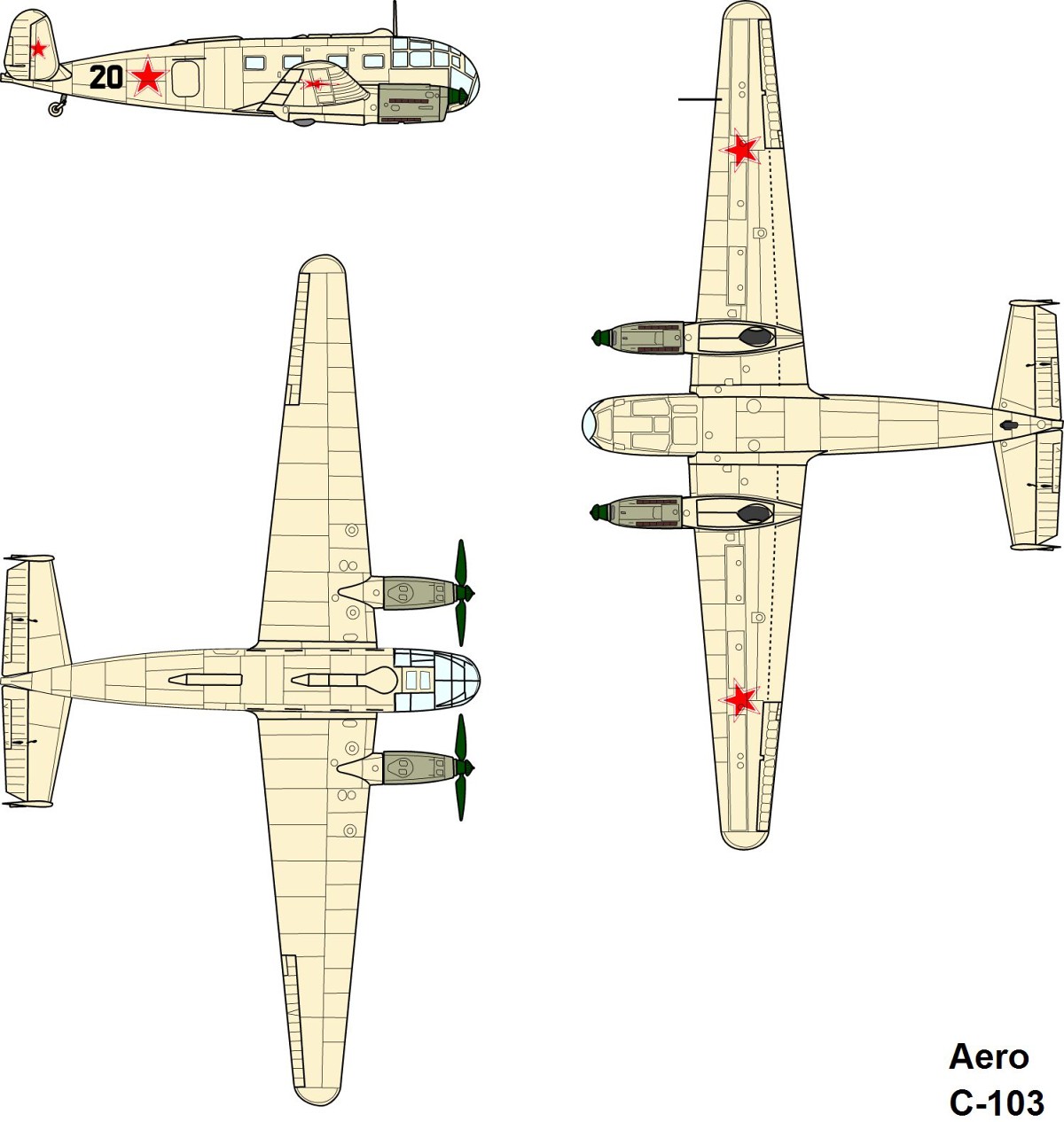 Aero C-3A, C-3B, C-103